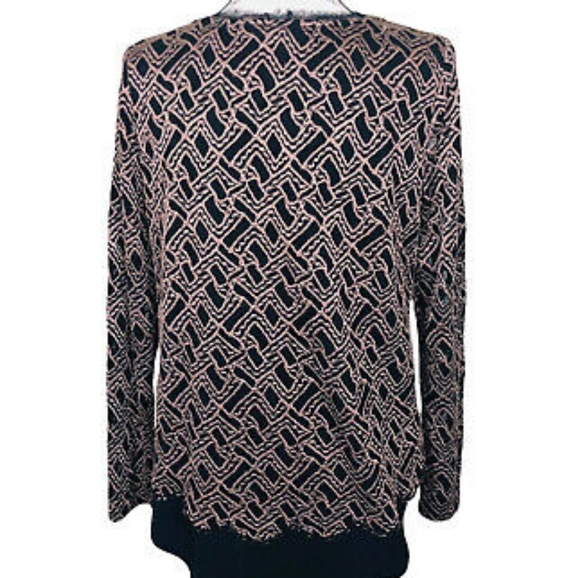 NWT! NIC + ZOE GORGEOUS OVERLAY LONGSLEEVE BLOUSE - Picture 11 of 15